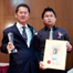 Director Francis Ng  and R&D Manager with TOP Golden Brand Products Award